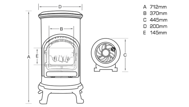 Flavel Thurcroft Flueless Gas Stove | Flames.co.uk