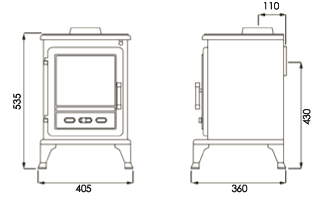 Gallery Firefox 5.1 Multi-fuel Stove 