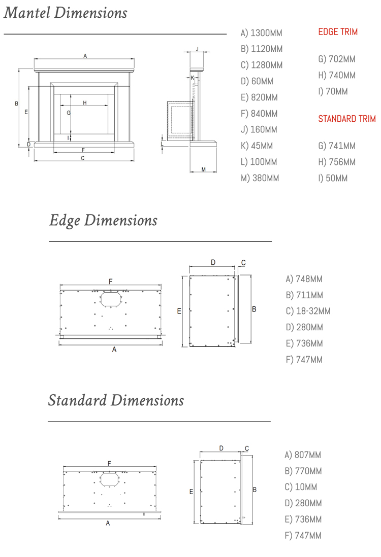 Ravel 750 Gas Fire in Asti Limestone Fireplace Fire Dimensions