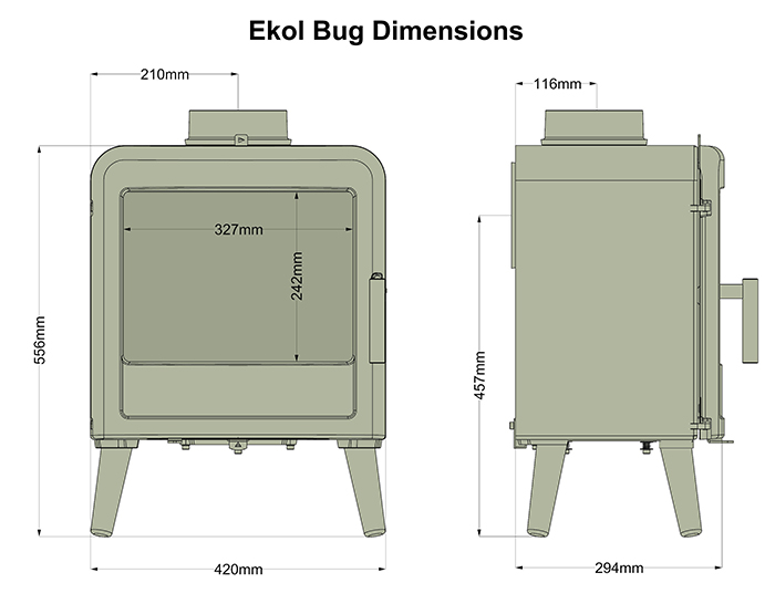 Ekol Bug Stove Sizes