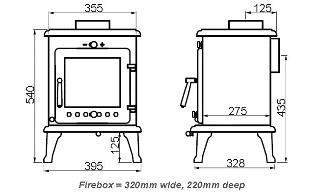 Ekol Crystal 5 Wood Burning Stove | Flames.co.uk