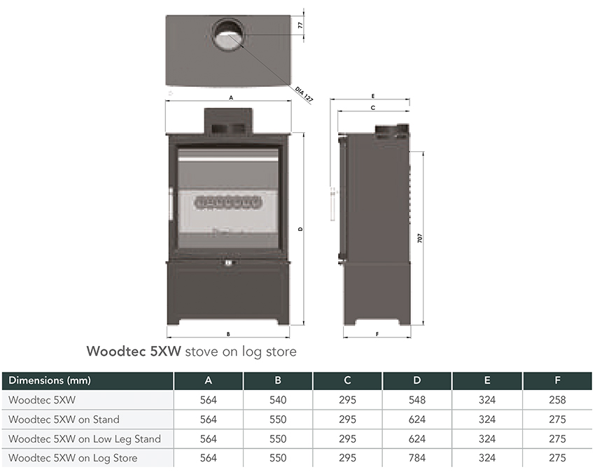 Woodtec 5XW Extra Wide Sizes