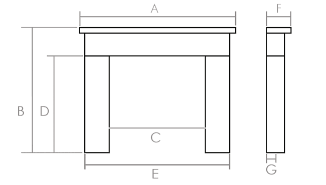Gallery Asquith Limestone Fireplace Dimensions