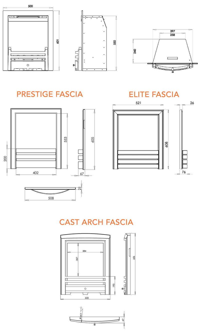 Paragon Focus HE Dimensions