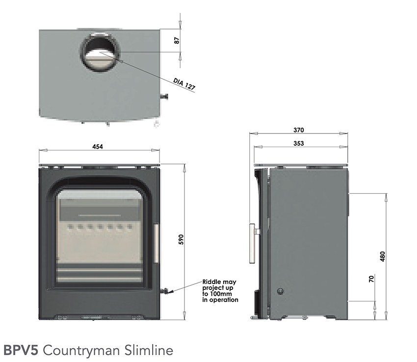 Purevision BPV5 Countryman Slimline Sizes