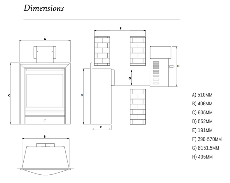 Wildfire Thermes Balanced Flue Dimensions