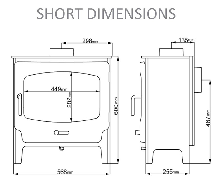 Ekol Clarity Gas Stove Sizes