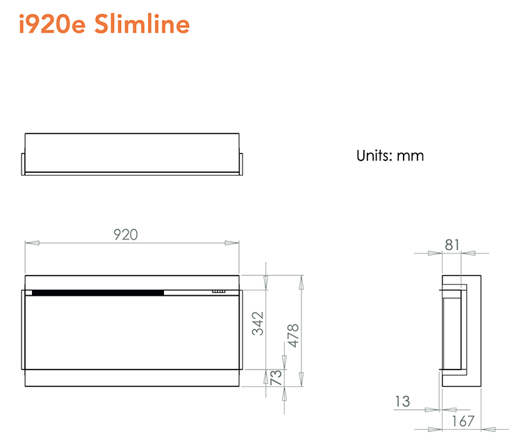 Charlton & Jenrick iRange i920e Slimline Sizes