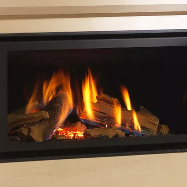 Wildfire Ravel 800BF Asti Limestone Balanced Flue Gas Fire Suite