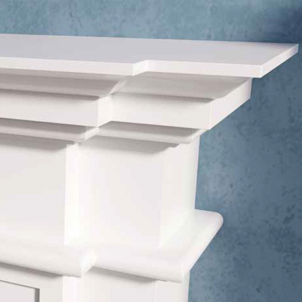 Gallery Bartello White Painted Fireplace