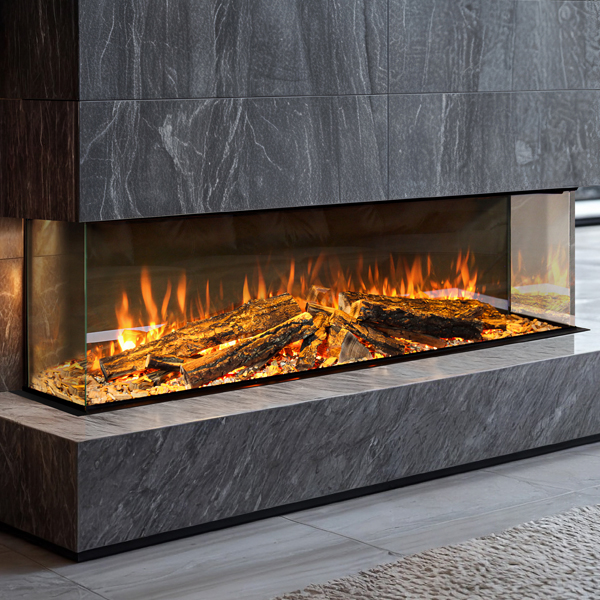 Celsi Electriflame DLX 1250 Built-In 3-Sided Glass Smart Electric Fire