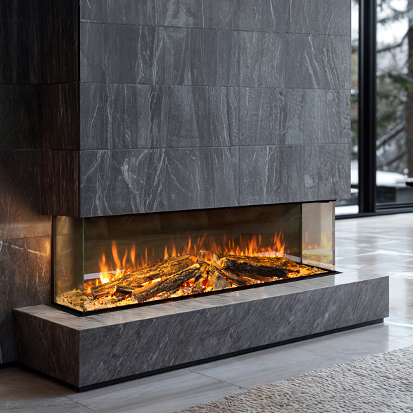 Celsi Electriflame DLX 1250 Built-In 3-Sided Glass Smart Electric Fire