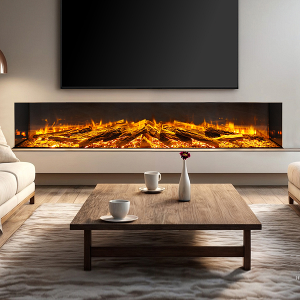 Celsi Electriflame DLX 1800 Built-In 3-Sided Glass Smart Electric Fire