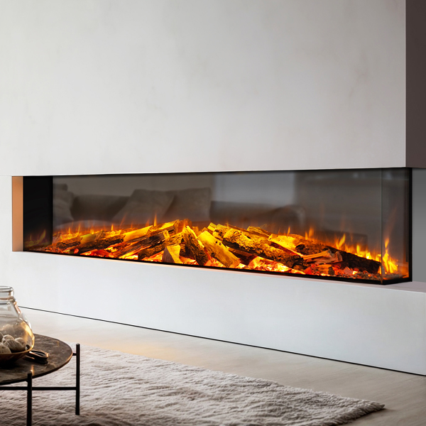 Celsi Electriflame DLX 2000 Built-In 3-Sided Glass Smart Electric Fire