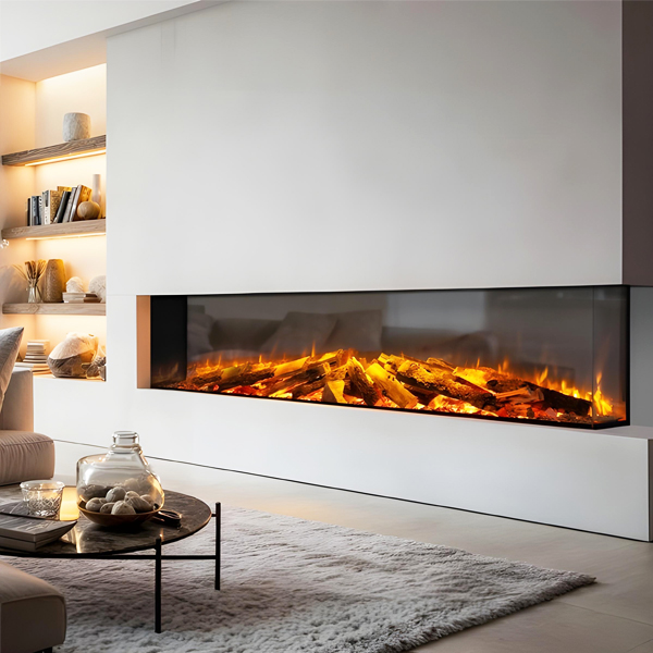 Celsi Electriflame DLX 2000 Built-In 3-Sided Glass Smart Electric Fire