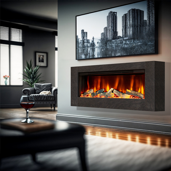 Celsi Electriflame VR Rosetta S1000 Wall Hung Electric Fireplace Suite