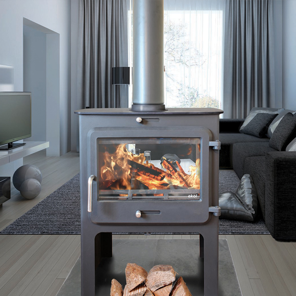 Ekol Clarity Double Sided Multi-Fuel / Wood Burning Stove