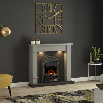 FLARE Broadwell Electric Fireplace Suite