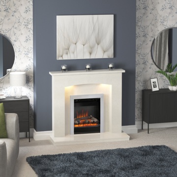 FLARE Isabelle Marble Fireplace