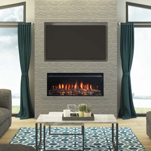 FLARE Rodwell 36'' Inset Wall Mounted Electric Fire