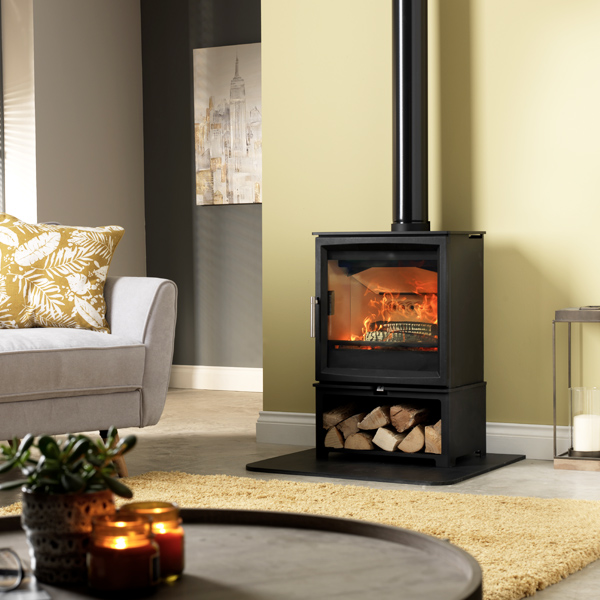 Fireline Woodtec 5WD Wide Deep Wood Burning Stove