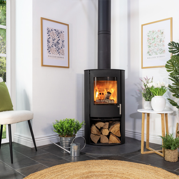 Fireline Woodtec FCS Cylinder 5kW Wood Burning Stove