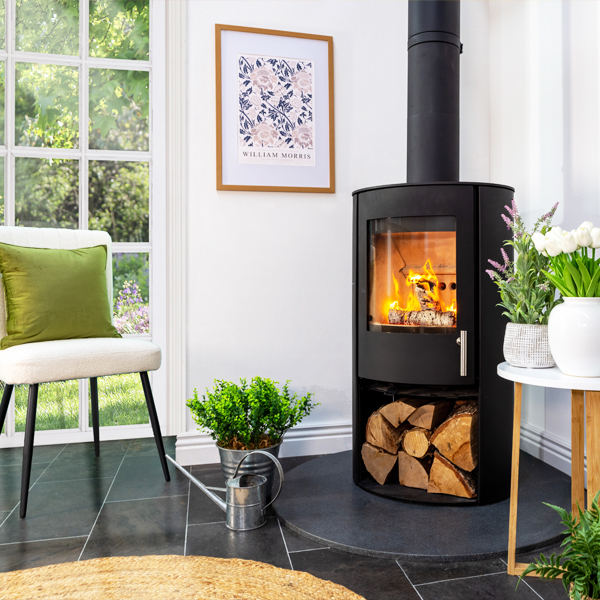 Fireline Woodtec FCS Cylinder 5kW Wood Burning Stove