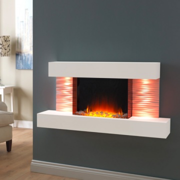 Flamerite Luma 1200 Wall or Floor Mounted Electric Fireplace