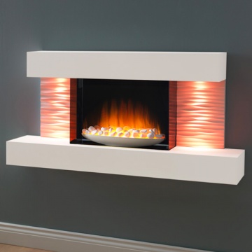 Flamerite Luma 1200 Wall or Floor Mounted Electric Fireplace