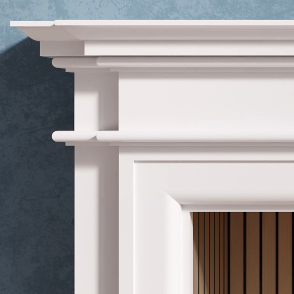 Gallery Bartello White Painted Fireplace