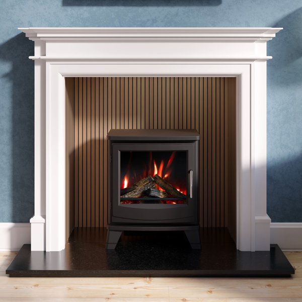 Gallery Bartello White Painted Fireplace