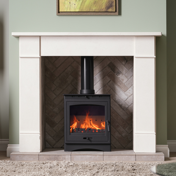 Gallery Brompton 56'' Agean Limestone Fireplace