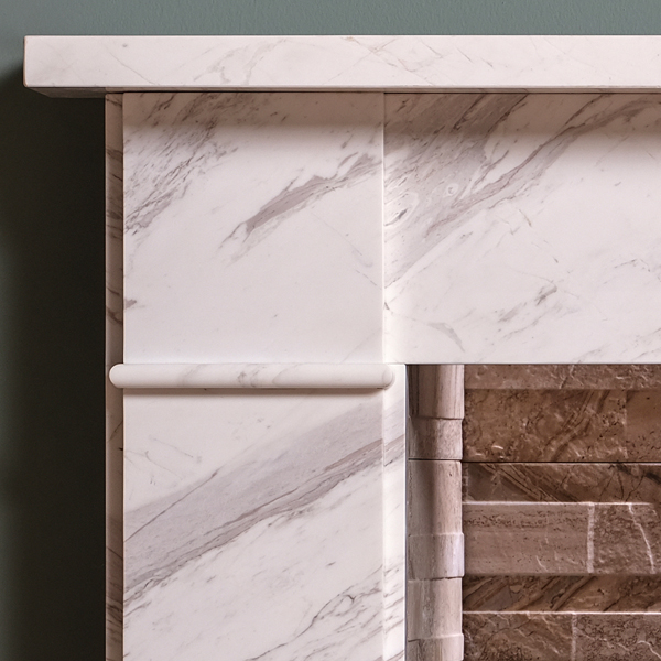 Gallery Brompton 56'' Kallos Marble Fireplace