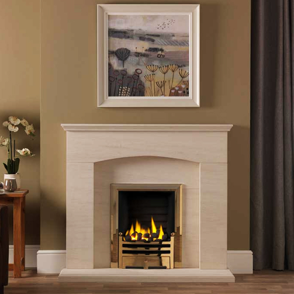 Gallery Cartmel Portuguese Limestone Fireplace Suite