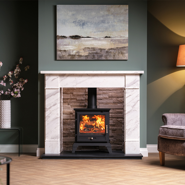 Gallery Classic 8 Eco Design Multi-Fuel Stove - Black