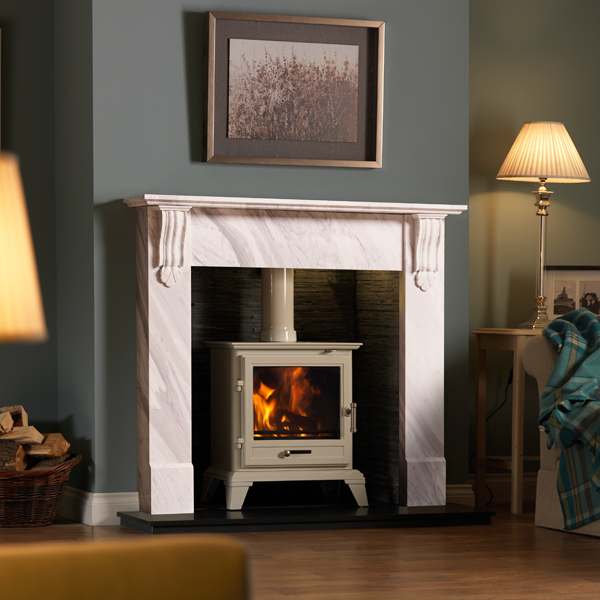 Gallery Classic 8 Eco Design Multi-Fuel Stove - Warm White