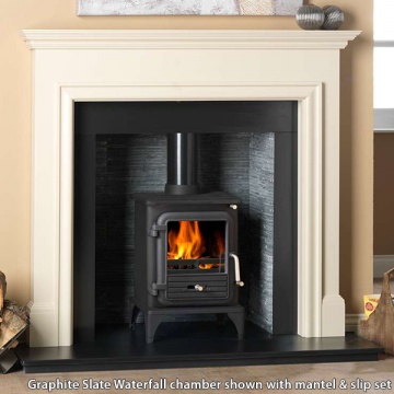 Gallery Graphite Slate Waterfall Fireplace Chamber Panels