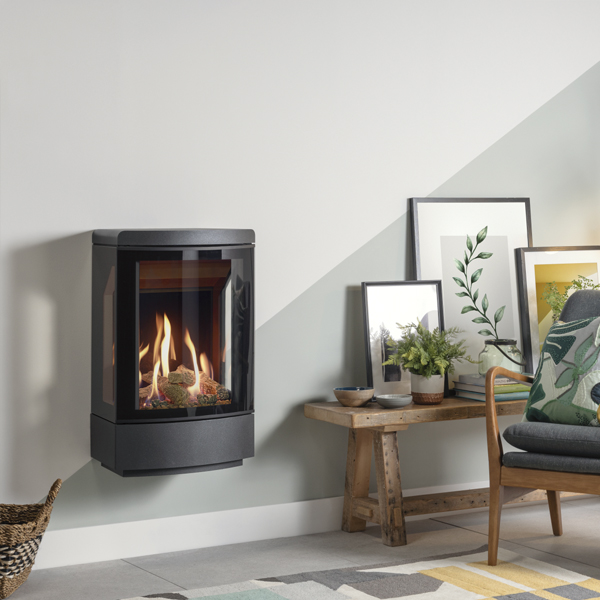 Gazco Loft Wall Mounted Balanced Flue Gas Stove