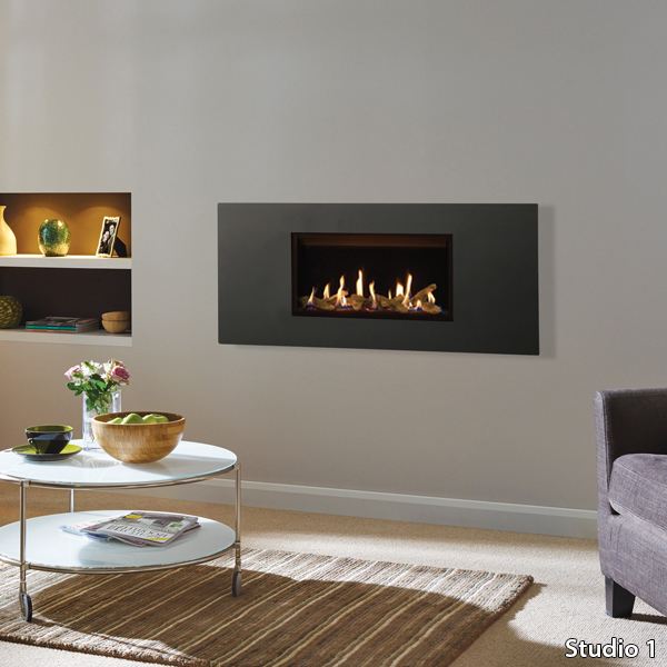 Gazco Studio Slimline Steel 2 Balanced Flue Gas Fire