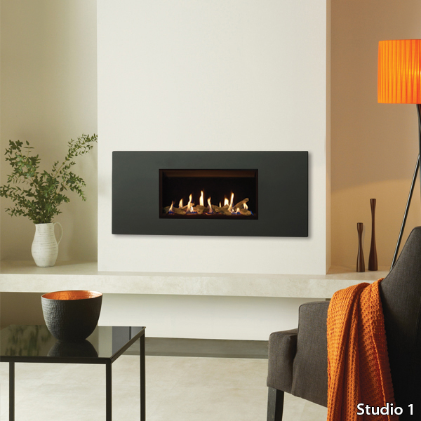 Gazco Studio Slimline Steel 2 Balanced Flue Gas Fire