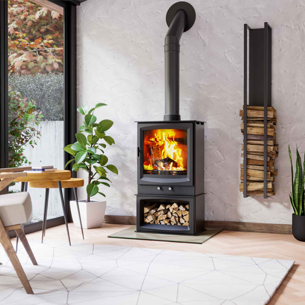 Henley Burnbright 5kW Eco with Logstore Wood Burning Stove