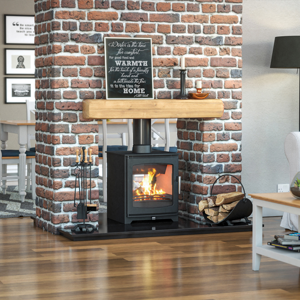 Henley Hazelwood Double Sided Wood Burning Stove