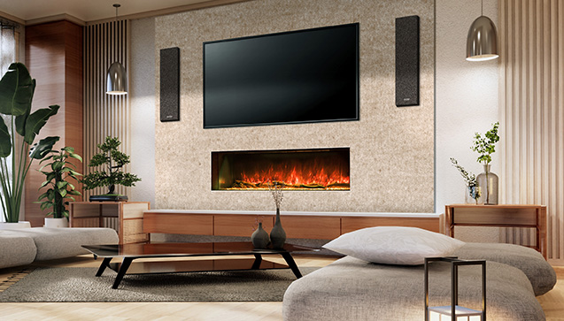 Hunter EF60 Media Wall Electric Fireplace