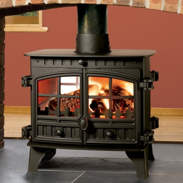 Hunter Herald 8 Double Sided Wood Burning & Multi-Fuel Stove | Flames.co.uk