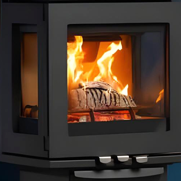 Purevision LPV5 Linear 5kW 3 Sided Wood Burning Stove