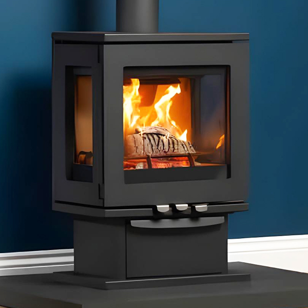 Purevision LPV5 Linear 5kW 3 Sided Wood Burning Stove