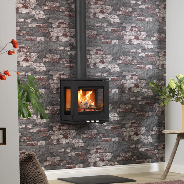 Purevision LPV5 Linear 5kW 3 Sided Wood Burning Stove