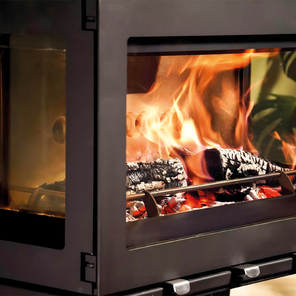 Purevision LPV8 Linear 8kW 3 Sided Wood Burning Stove