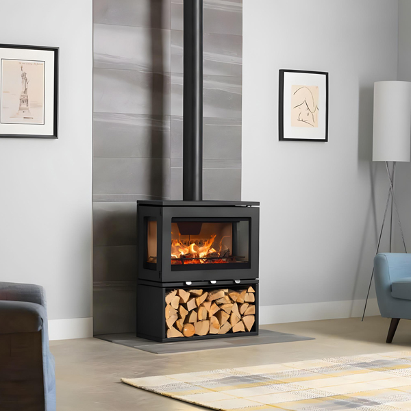 Purevision LPV8 Linear 8kW 3 Sided Wood Burning Stove