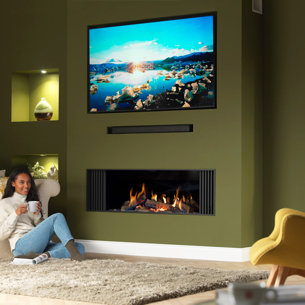 Wildfire Ravel 1500 Media Wall Balanced Flue Gas Fire